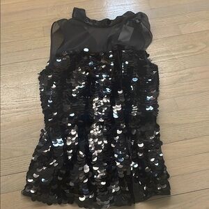 H&M Black Sequin Mini Dress